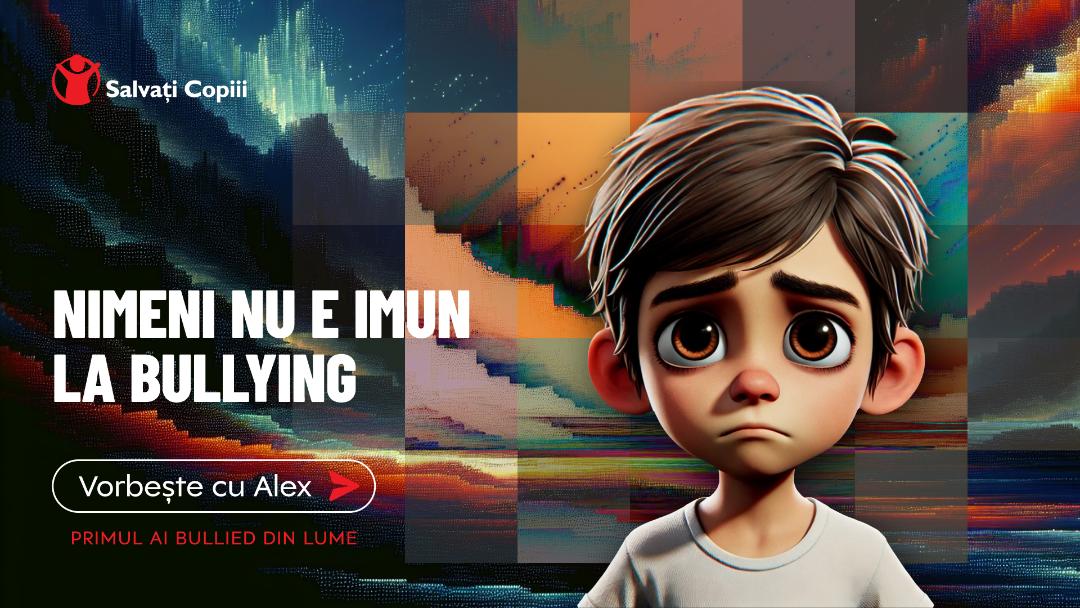 Salvați Copiii a lansat campania „Vorbește cu ALEX” – primul AI bullied din lume