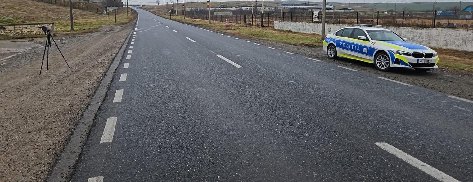 Acțiune amplă de control a polițiștilor rutieri tulceni pe sectorul Cerna – Măcin