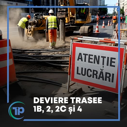 ATENȚIE! DEVIERE TRASEE 1B, 2, 2C si 4