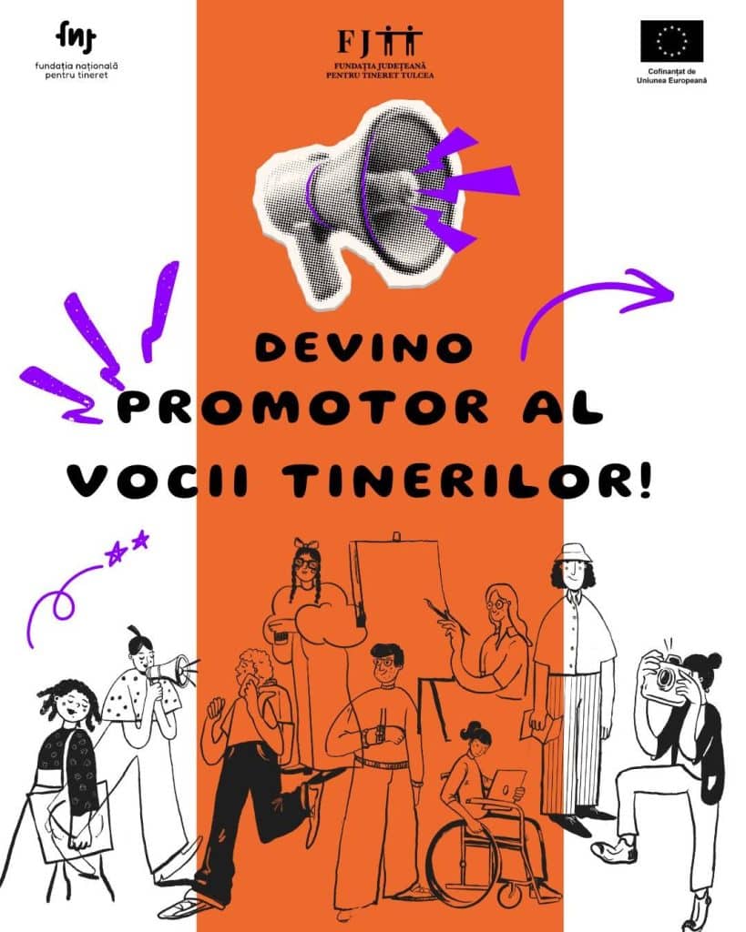 Programul „Promotor al Vocii Tinerilor” : tinerii tulceni pot deveni vocea comunității lor