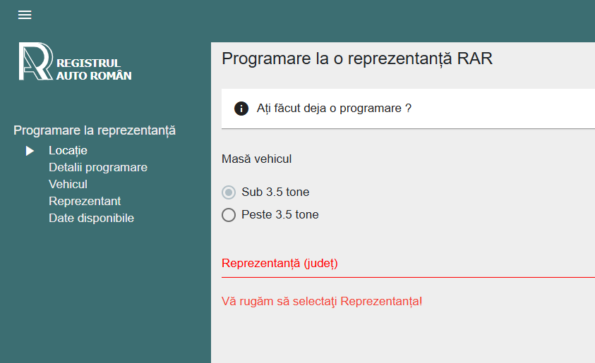NU există „programări rapide” la RAR și nici taxe pt programare